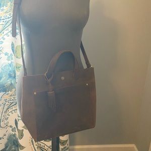 Portland leather crossbody